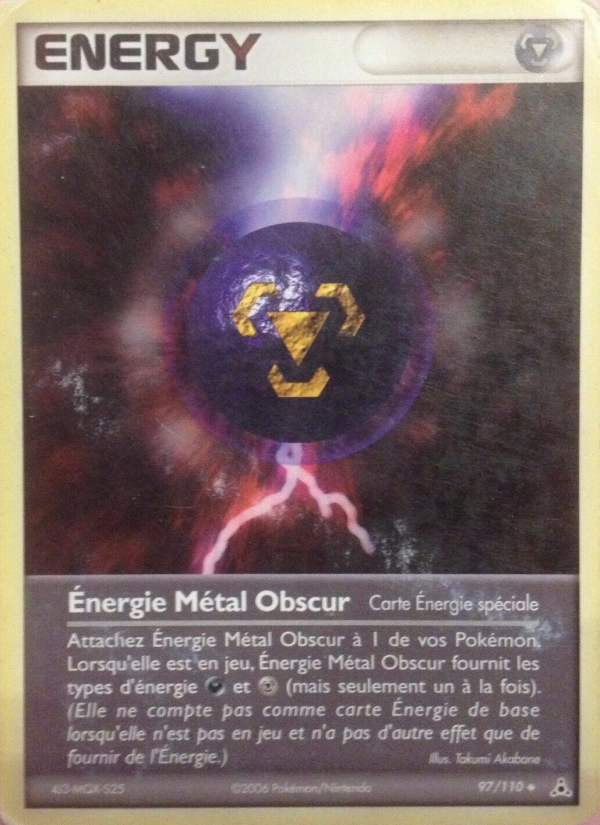 Énergie Métal Obscur 97 — EX Fantômes Holon (French Pokémon TCG card)