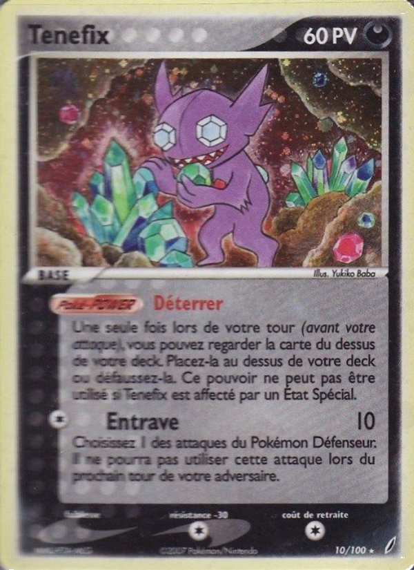 Tenefix 10 — EX Gardiens de Cristal (French Pokémon TCG card)