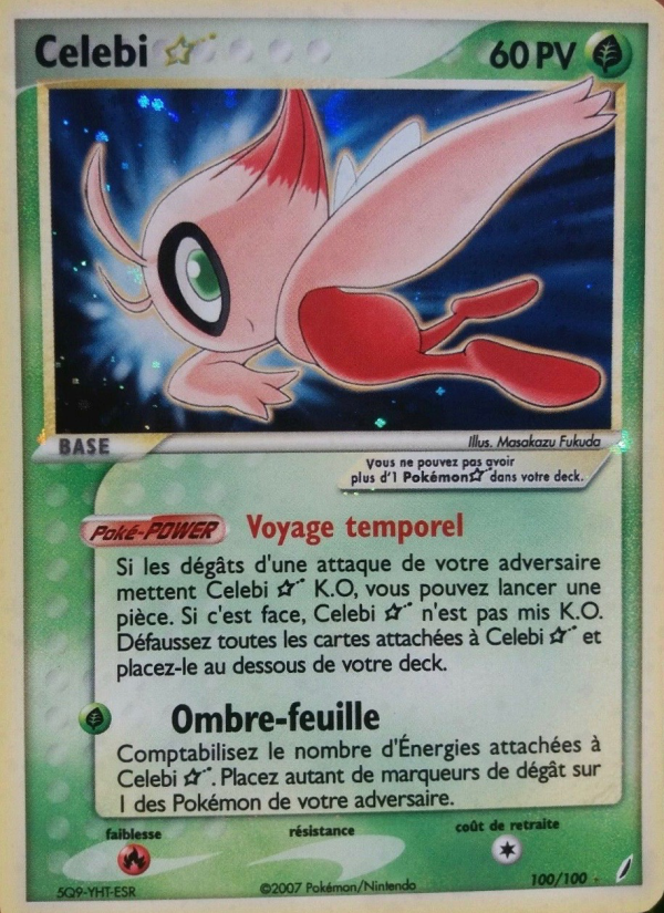 Celebi 100 — EX Gardiens de Cristal (French Pokémon TCG card)