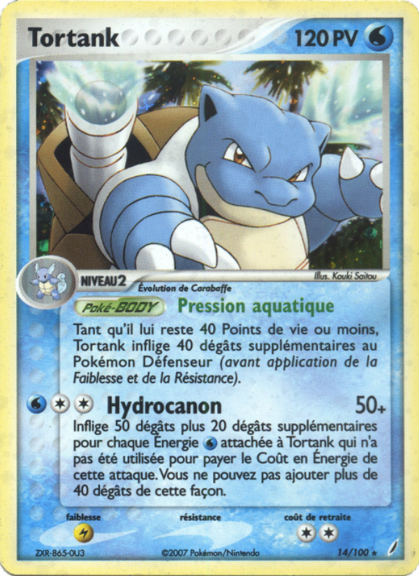 Tortank 14 — EX Gardiens de Cristal (French Pokémon TCG card)