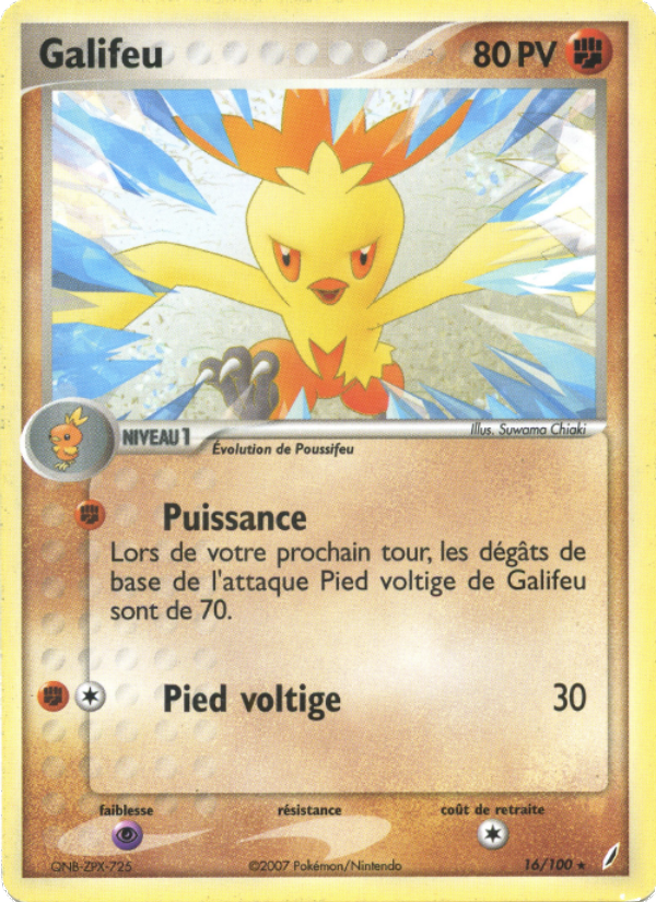 Galifeu 16 — EX Gardiens de Cristal (French Pokémon TCG card)