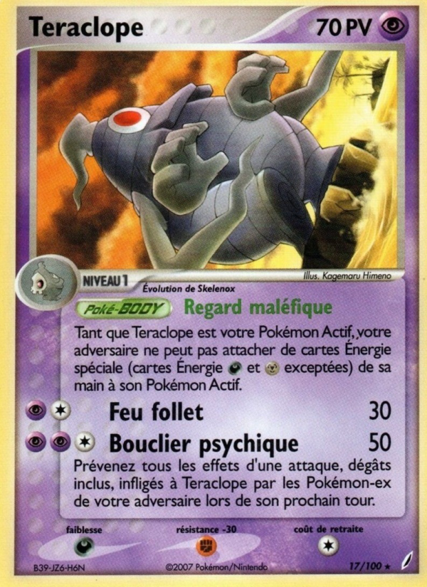 Teraclope 17 — EX Gardiens de Cristal (French Pokémon TCG card)