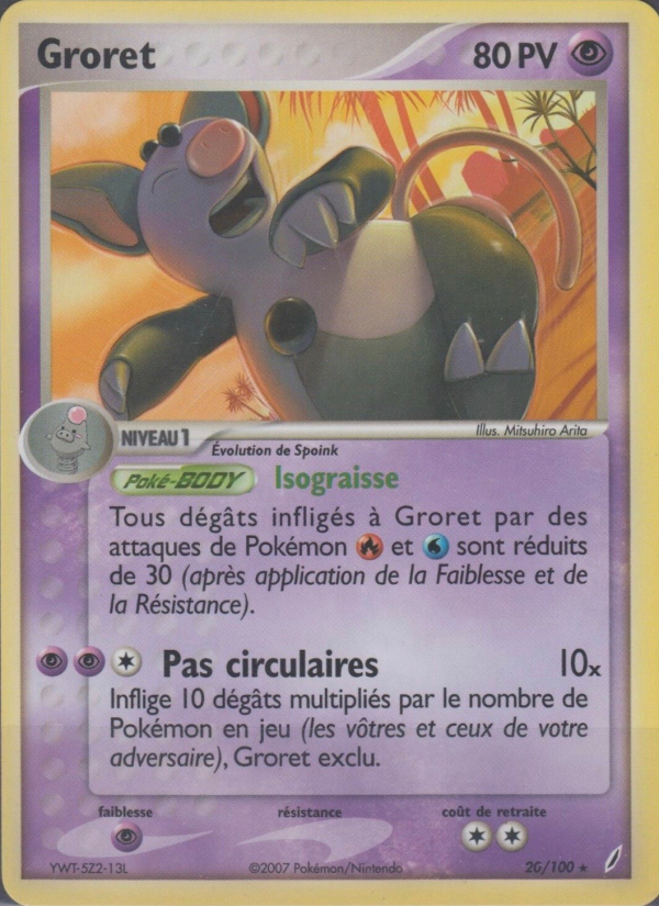 Groret 20 — EX Gardiens de Cristal (French Pokémon TCG card)
