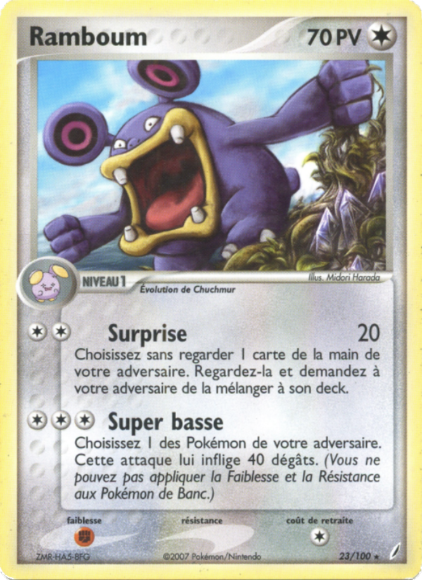 Ramboum 23 — EX Gardiens de Cristal (French Pokémon TCG card)