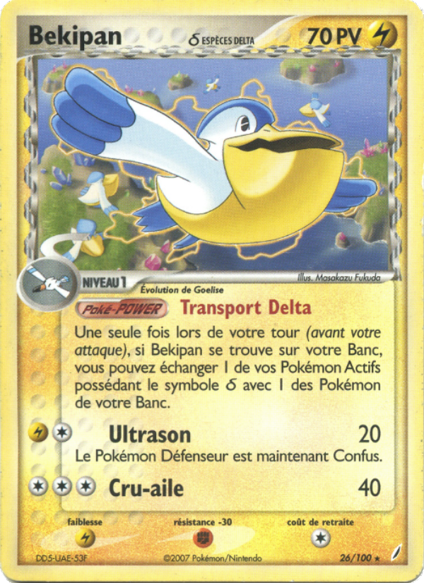 Bekipan δ 26 — EX Gardiens de Cristal (French Pokémon TCG card)