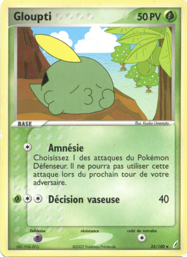 Gloupti 33 — EX Gardiens de Cristal (French Pokémon TCG card)