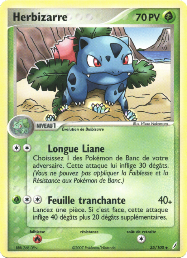 Herbizarre 35 — EX Gardiens de Cristal (French Pokémon TCG card)