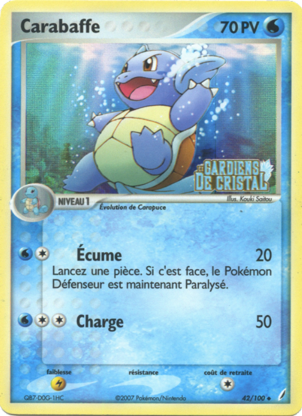 Carabaffe 42 — EX Gardiens de Cristal (French Pokémon TCG card)