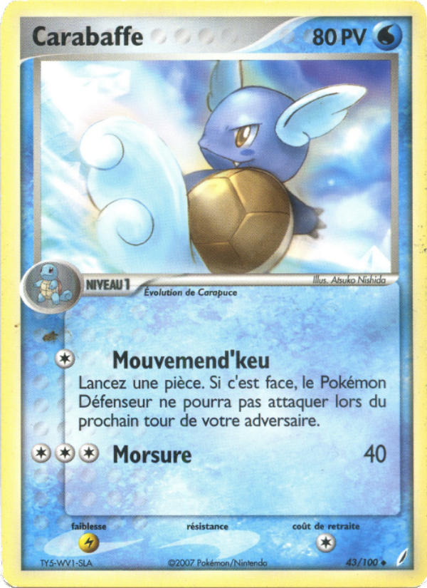 Carabaffe 43 — EX Gardiens de Cristal (French Pokémon TCG card)