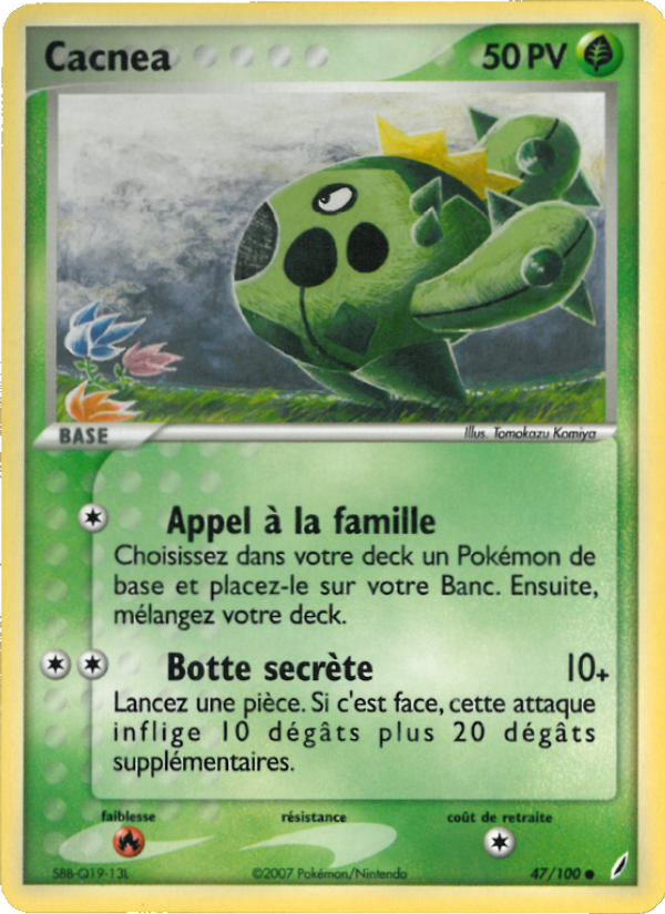Cacnea 47 — EX Gardiens de Cristal (French Pokémon TCG card)