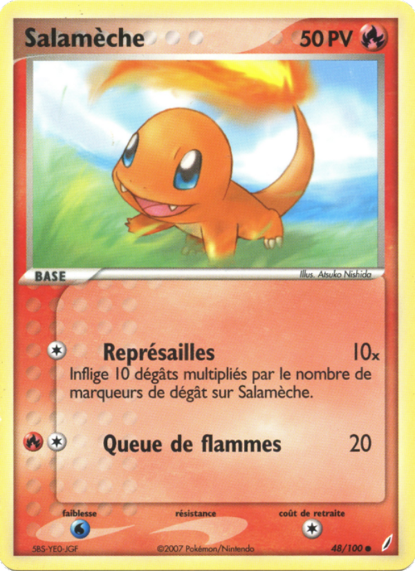 Salamèche 48 — EX Gardiens de Cristal (French Pokémon TCG card)