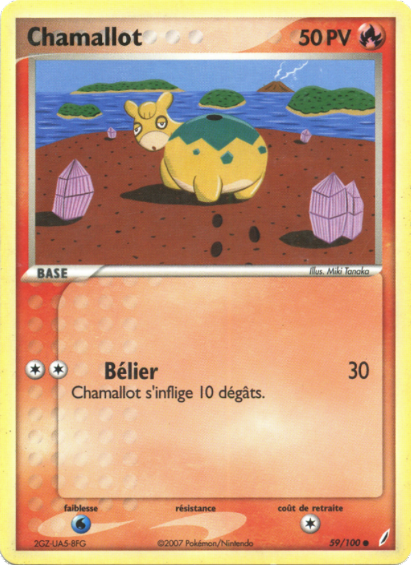 Chamallot 59 — EX Gardiens de Cristal (French Pokémon TCG card)
