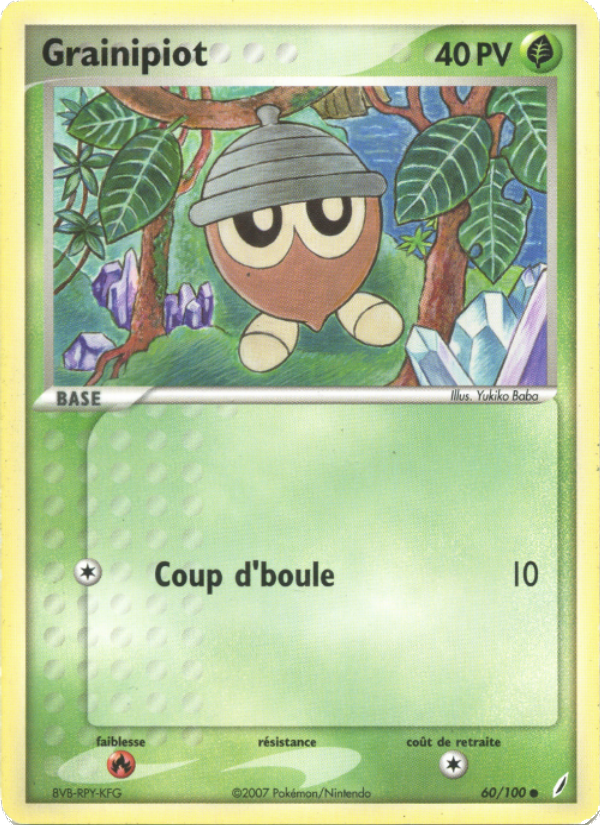 Grainipiot 60 — EX Gardiens de Cristal (French Pokémon TCG card)