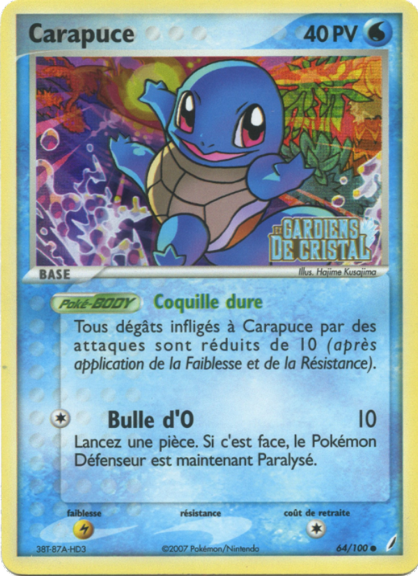Carapuce 64 — EX Gardiens de Cristal (French Pokémon TCG card)