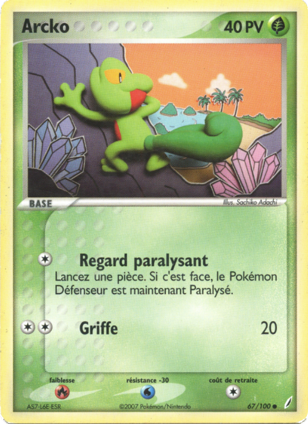 Arcko 67 — EX Gardiens de Cristal (French Pokémon TCG card)
