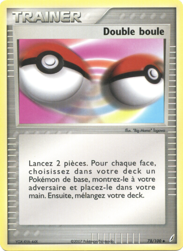 Double boule 78 — EX Gardiens de Cristal (French Pokémon TCG card)