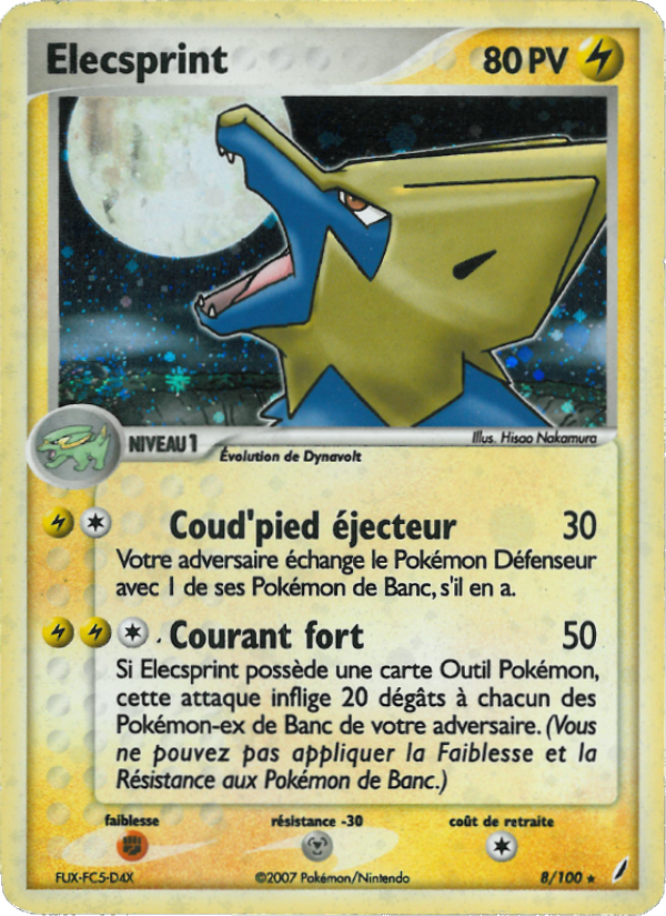 Elecsprint 8 — EX Gardiens de Cristal (French Pokémon TCG card)