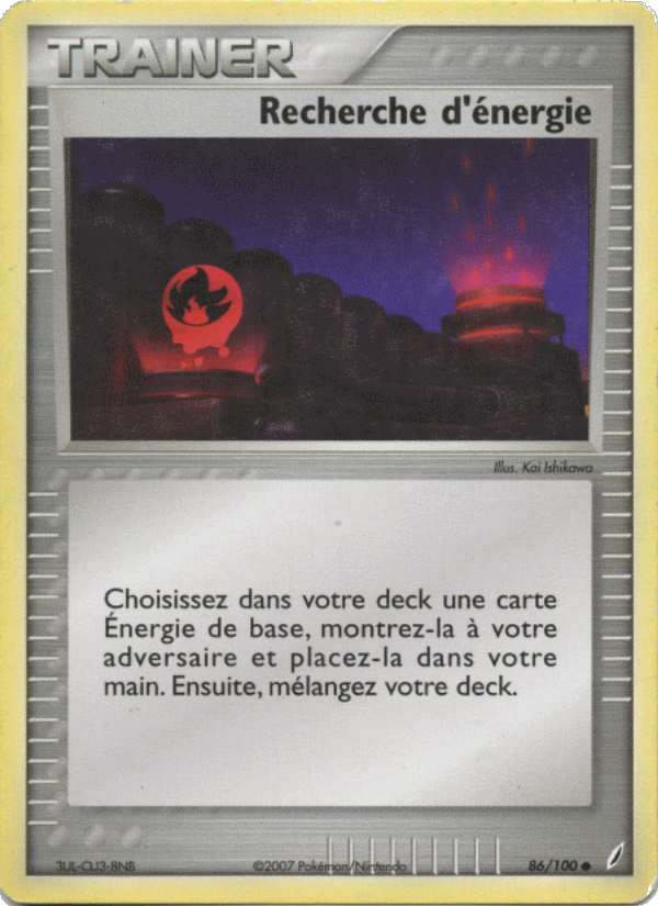 Recherche d'énergie 86 — EX Gardiens de Cristal (French Pokémon TCG card)