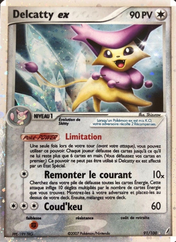 Delcatty ex 91 — EX Gardiens de Cristal (French Pokémon TCG card)