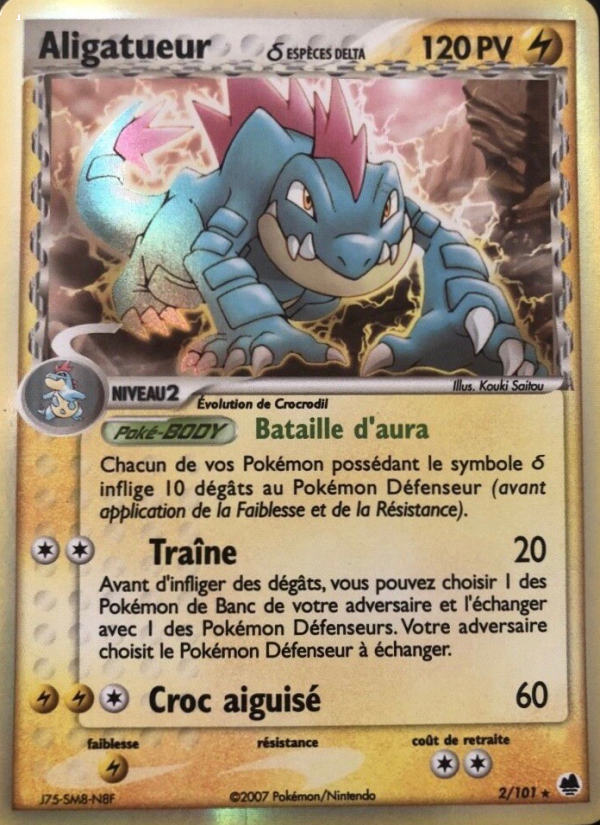 Aligatueur δ 2 — EX Île des Dragons (French Pokémon TCG card)