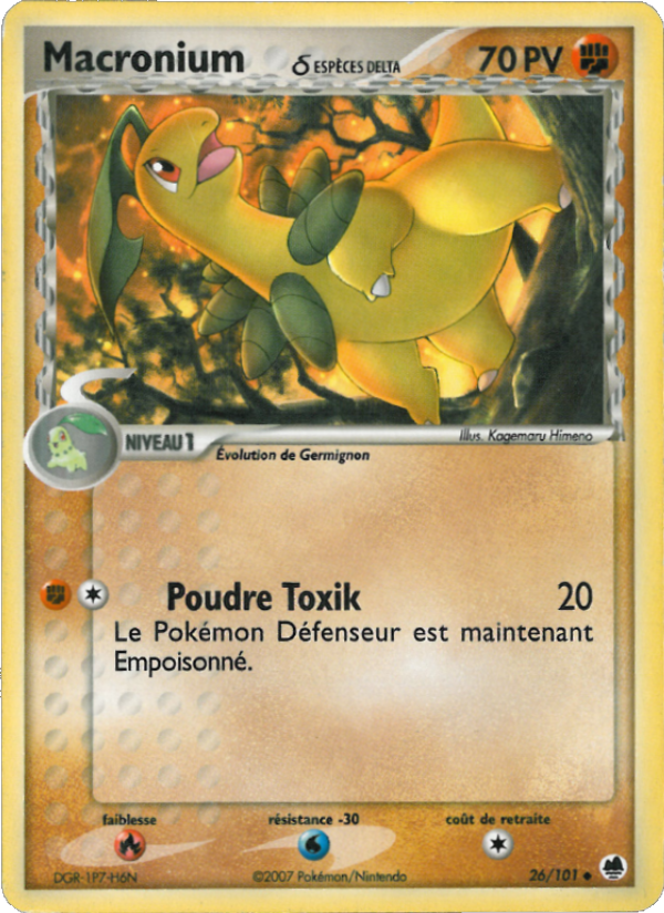Macronium δ 26 — EX Île des Dragons (French Pokémon TCG card)