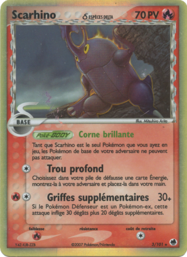 Scarhino δ 3 — EX Île des Dragons (French Pokémon TCG card)