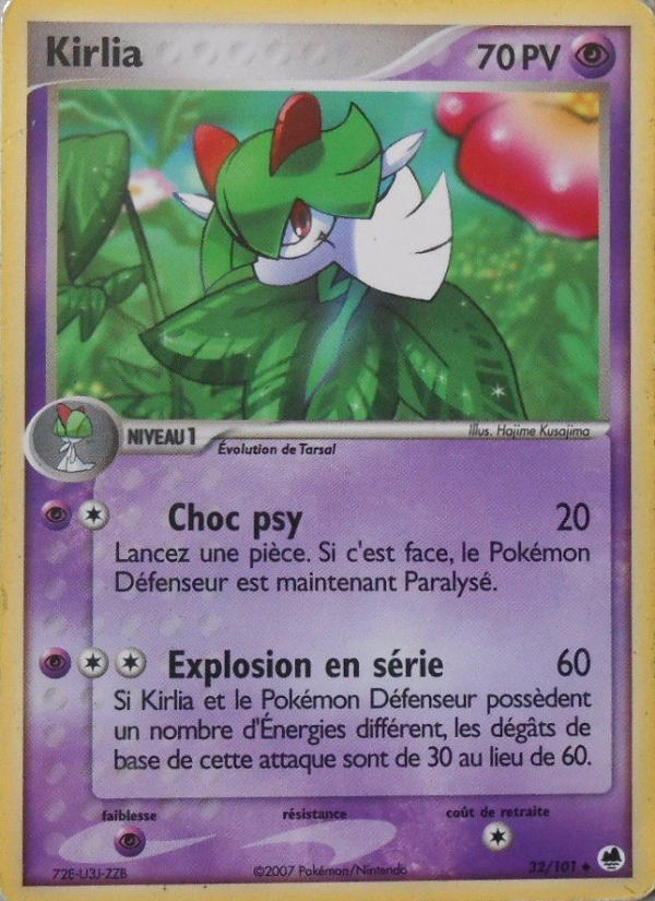 Kirlia 32 — EX Île des Dragons (French Pokémon TCG card)