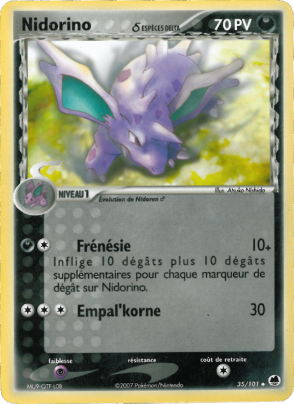 Nidorino δ 35 — EX Île des Dragons (French Pokémon TCG card)
