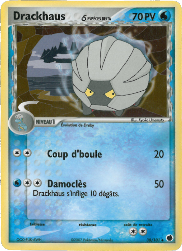 Drackhaus δ 38 — EX Île des Dragons (French Pokémon TCG card)