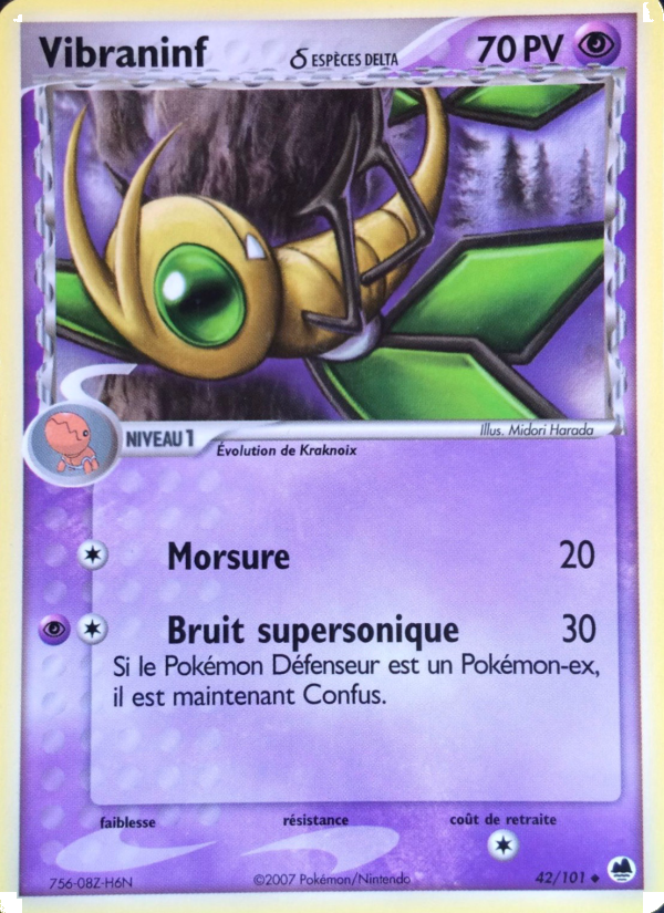Vibraninf δ 42 — EX Île des Dragons (French Pokémon TCG card)