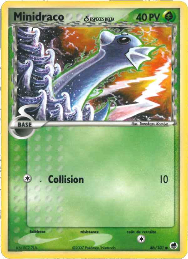 Minidraco δ 46 — EX Île des Dragons (French Pokémon TCG card)