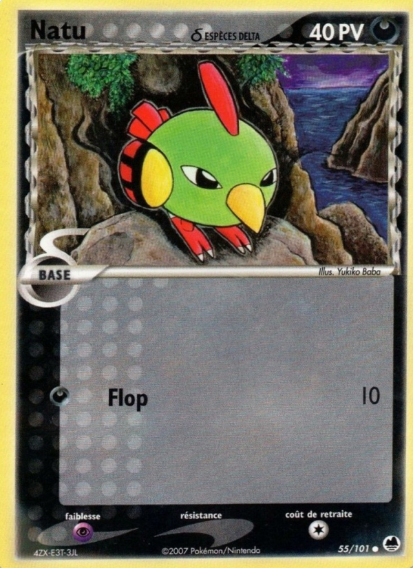 Natu δ 55 — EX Île des Dragons (French Pokémon TCG card)