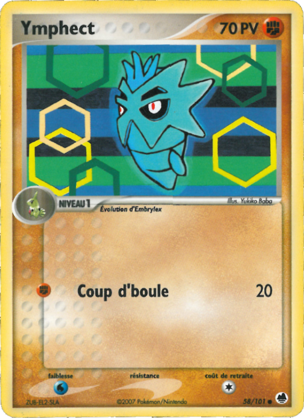 Ymphect 58 — EX Île des Dragons (French Pokémon TCG card)