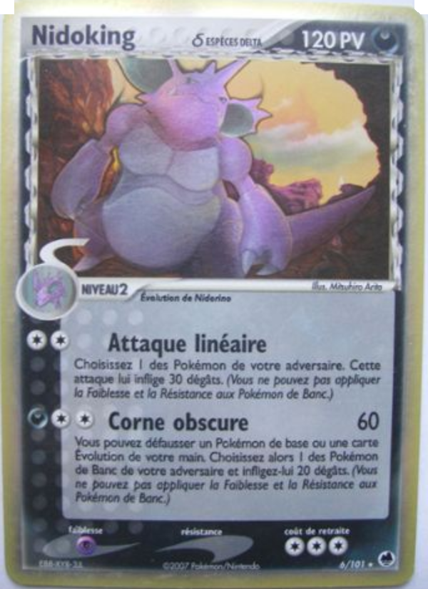 Nidoking δ 6 — EX Île des Dragons (French Pokémon TCG card)