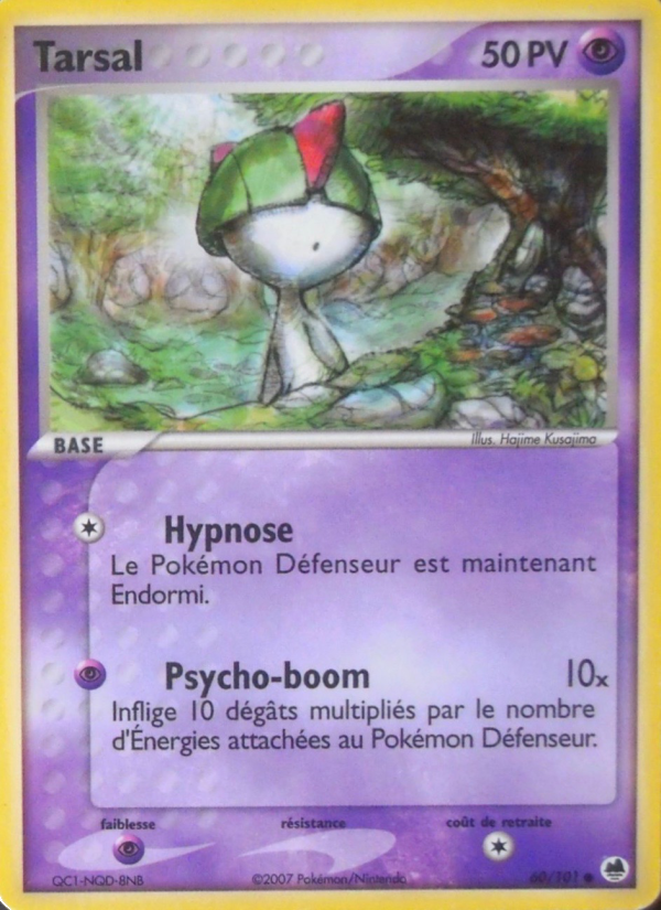Tarsal 60 — EX Île des Dragons (French Pokémon TCG card)