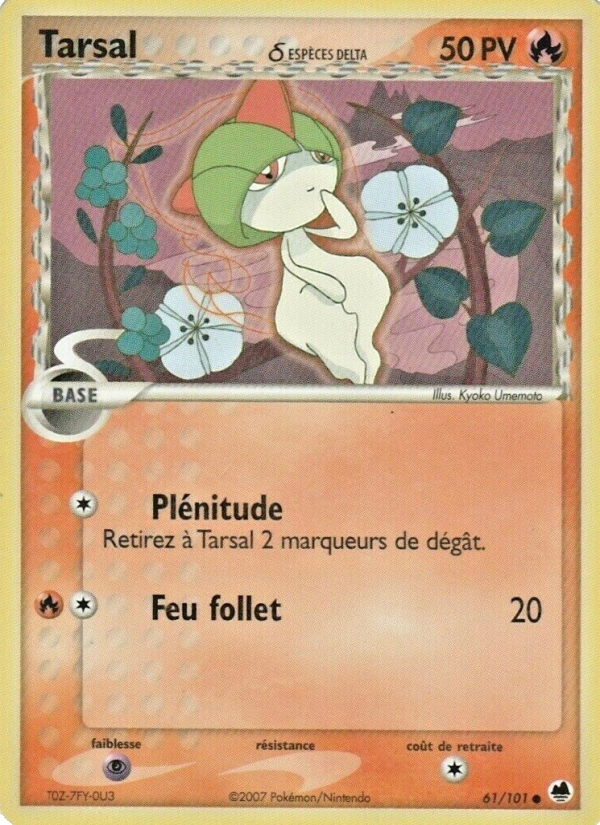 Tarsal δ 61 — EX Île des Dragons (French Pokémon TCG card)