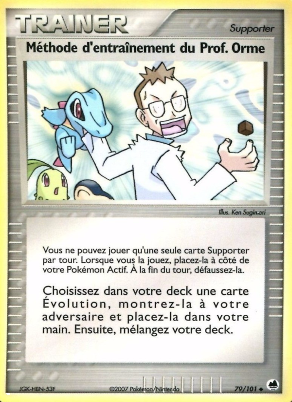 Méthode d'entraînement du Prof. Orme 79 — EX Île des Dragons (French Pokémon TCG card)