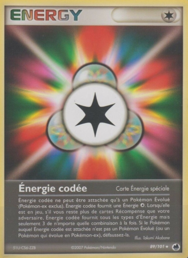 Énergie codée 89 — EX Île des Dragons (French Pokémon TCG card)