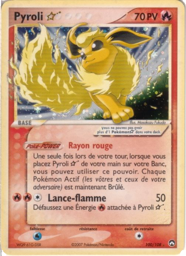 Pyroli 100 — EX Gardiens du Pouvoir (French Pokémon TCG card)