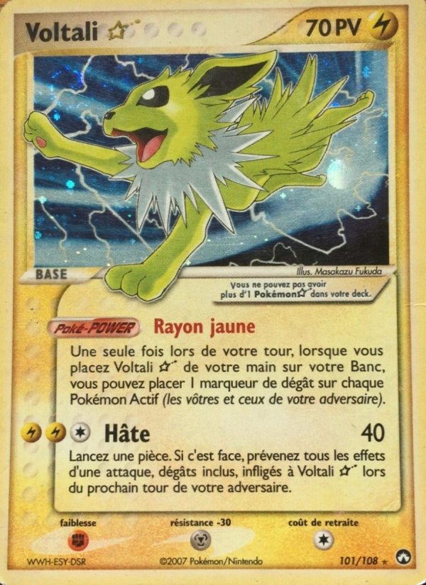 Voltali 101 — EX Gardiens du Pouvoir (French Pokémon TCG card)