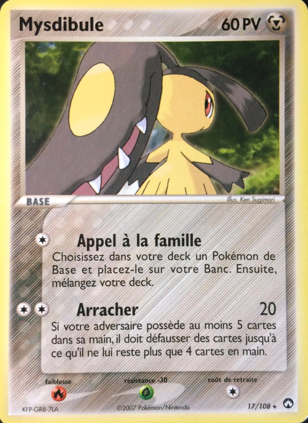 Mysdibule 17 — EX Gardiens du Pouvoir (French Pokémon TCG card)