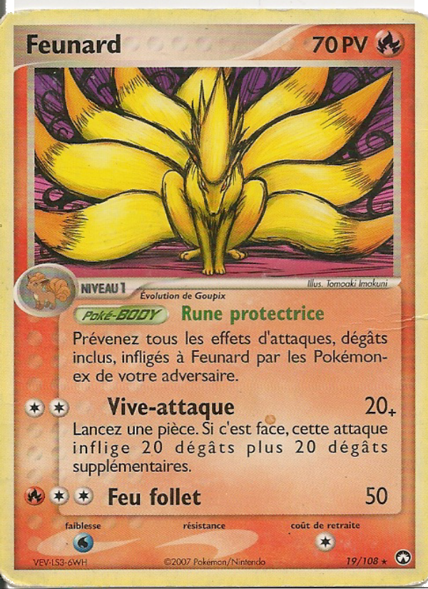 Feunard 19 — EX Gardiens du Pouvoir (French Pokémon TCG card)