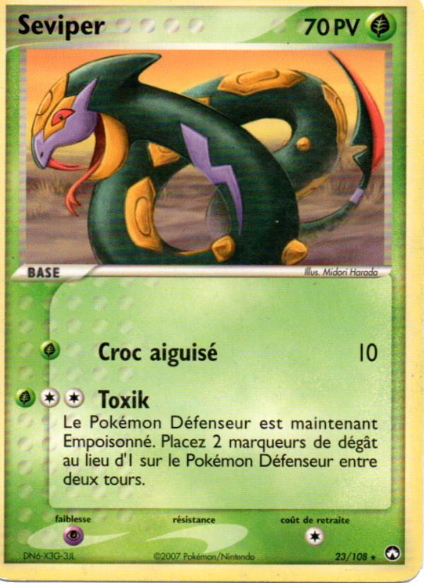 Seviper 23 — EX Gardiens du Pouvoir (French Pokémon TCG card)