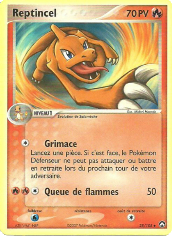 Reptincel 28 — EX Gardiens du Pouvoir (French Pokémon TCG card)