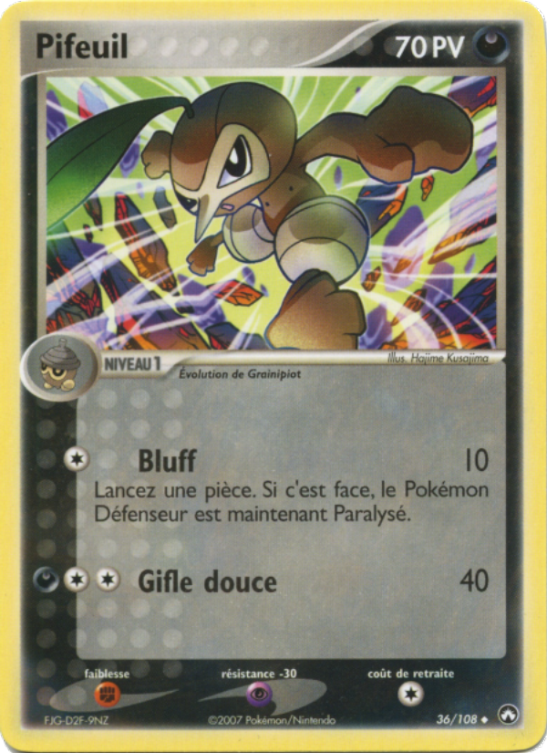 Pifeuil 36 — EX Gardiens du Pouvoir (French Pokémon TCG card)