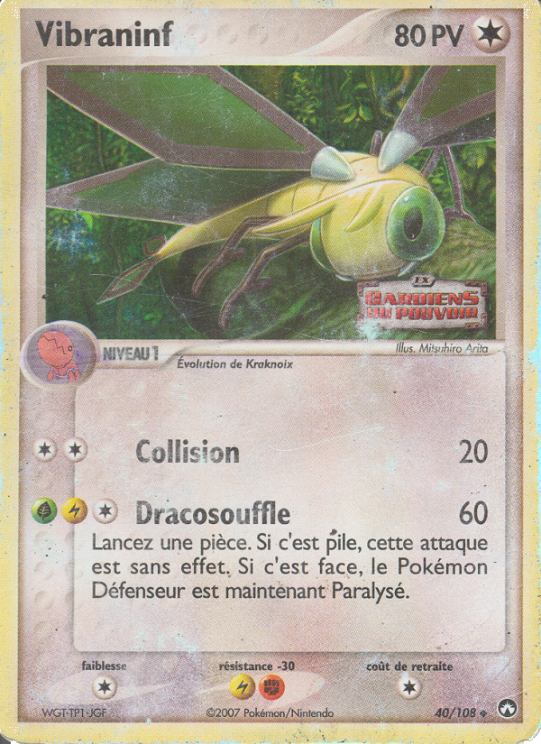 Vibraninf 40 — EX Gardiens du Pouvoir (French Pokémon TCG card)