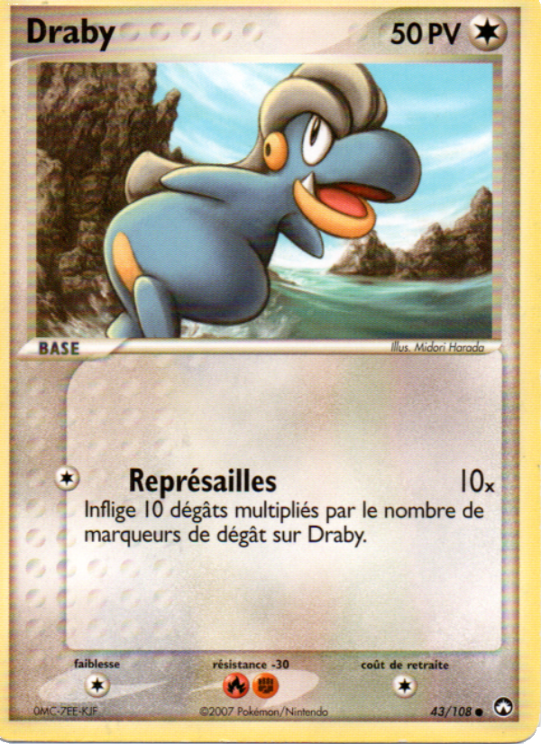 Draby 43 — EX Gardiens du Pouvoir (French Pokémon TCG card)