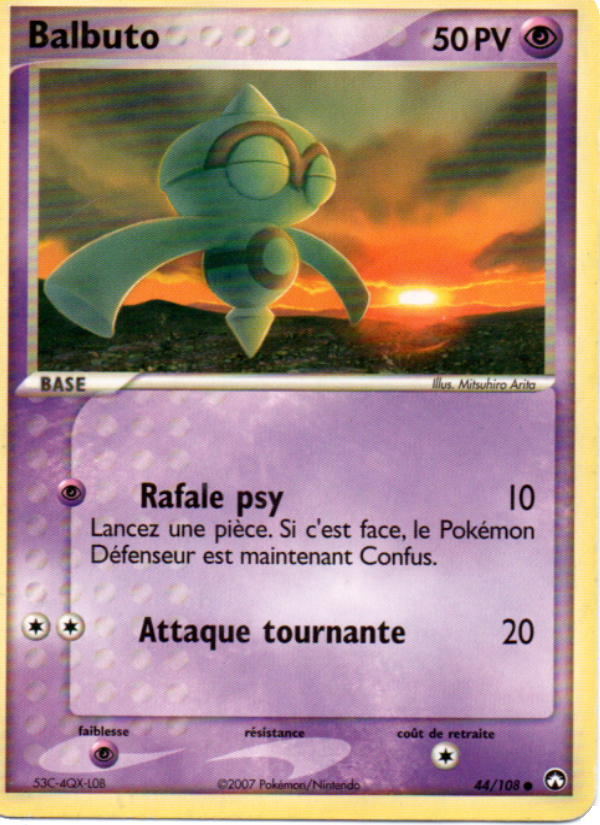Balbuto 44 — EX Gardiens du Pouvoir (French Pokémon TCG card)
