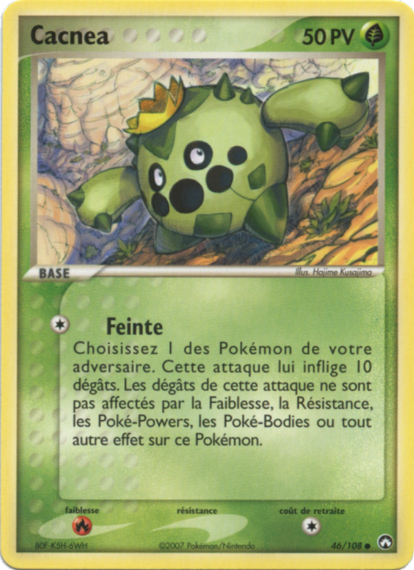 Cacnea 46 — EX Gardiens du Pouvoir (French Pokémon TCG card)