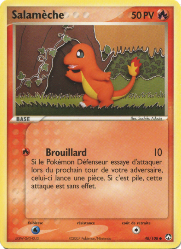 Salamèche 48 — EX Gardiens du Pouvoir (French Pokémon TCG card)